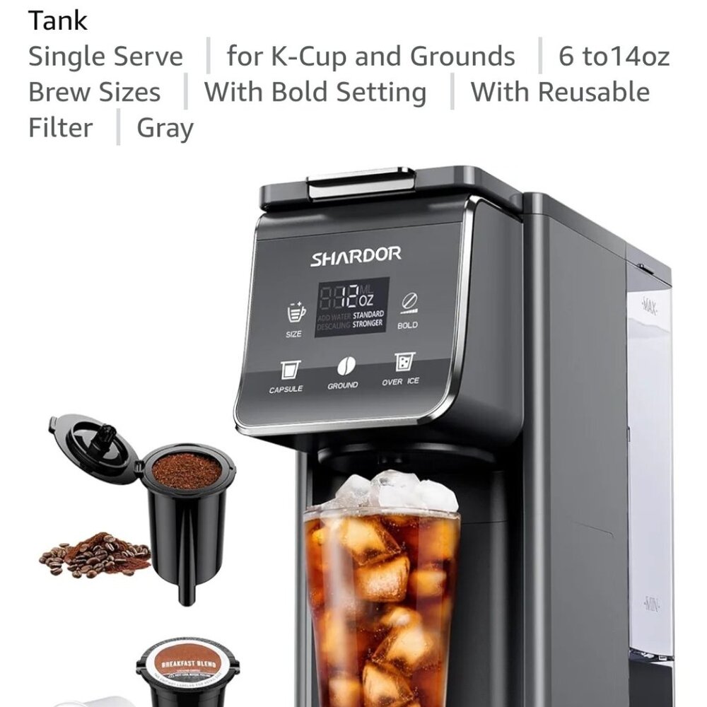 Shardor K Cup Hot & Iced Coffee Maker